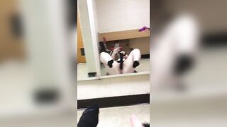 Rustburg high school senior Cheyenne Nicole Wright uses toy in bathroom pt 1