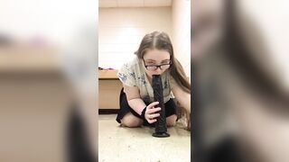 Rustburg high school senior Cheyenne Nicole Wright uses toy in bathroom Pt. 2