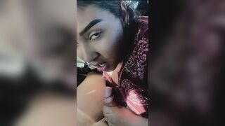 Amateur Latina Demonstrates her Blowjob Skillz