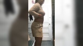 Ebony slut kiara exposed masturbating