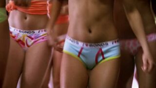 Girls dancing in their bras and panties