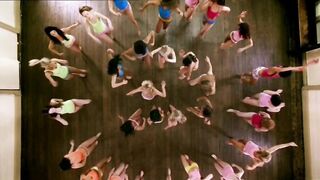 Girls dancing in their bras and panties