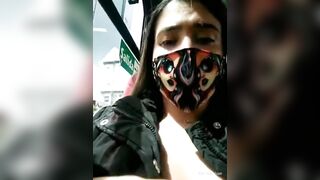 Squirting Pussy Juice all Over Public Bus