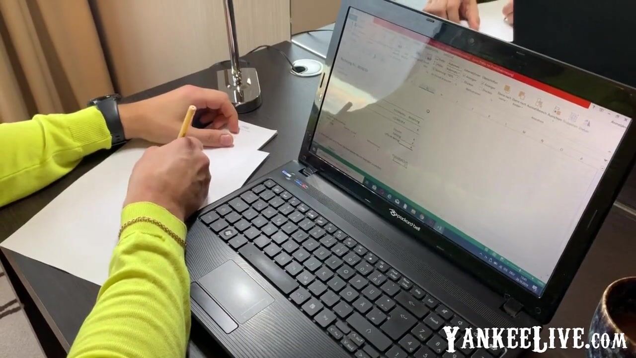 Boss Fucks His Secretary on the Office Table