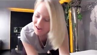 Dirty-Talking deutsche Blondine in Hardcore-Sex-Video