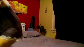 Babysitter gives me a bedtime blowjob and rides my big cock.