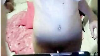Amateur Webcam Girl with Milky Tits