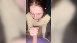 redhead teen blowjob