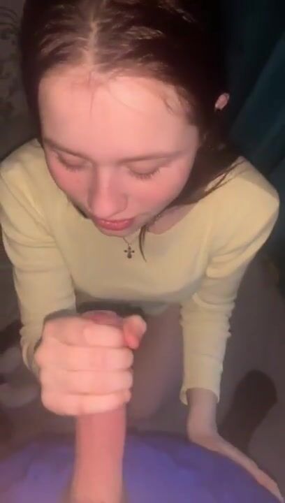 redhead teen blowjob