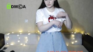 Slowly undress cute young shy cam girl (wait for it)