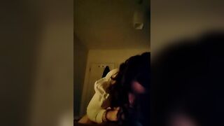 Amateur slut sucking big fat cock in 69 position