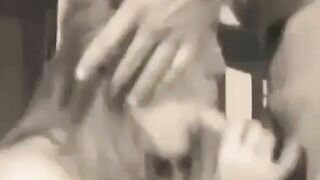 Svensk amatörbrunett blåser som en porrstjärna