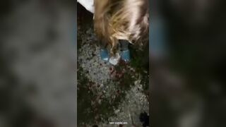 face piss-new girlfriend from a bar