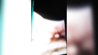 Shaved pussy slut always being filled with cum