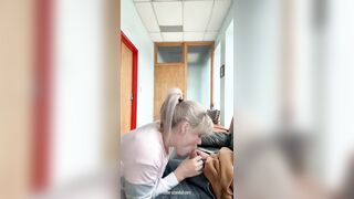 Office-slut-sucks-bosses-cock
