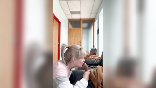 Office-slut-sucks-bosses-cock