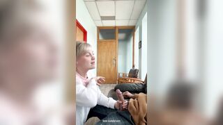 Office-slut-sucks-bosses-cock
