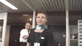 stewardess and pilots