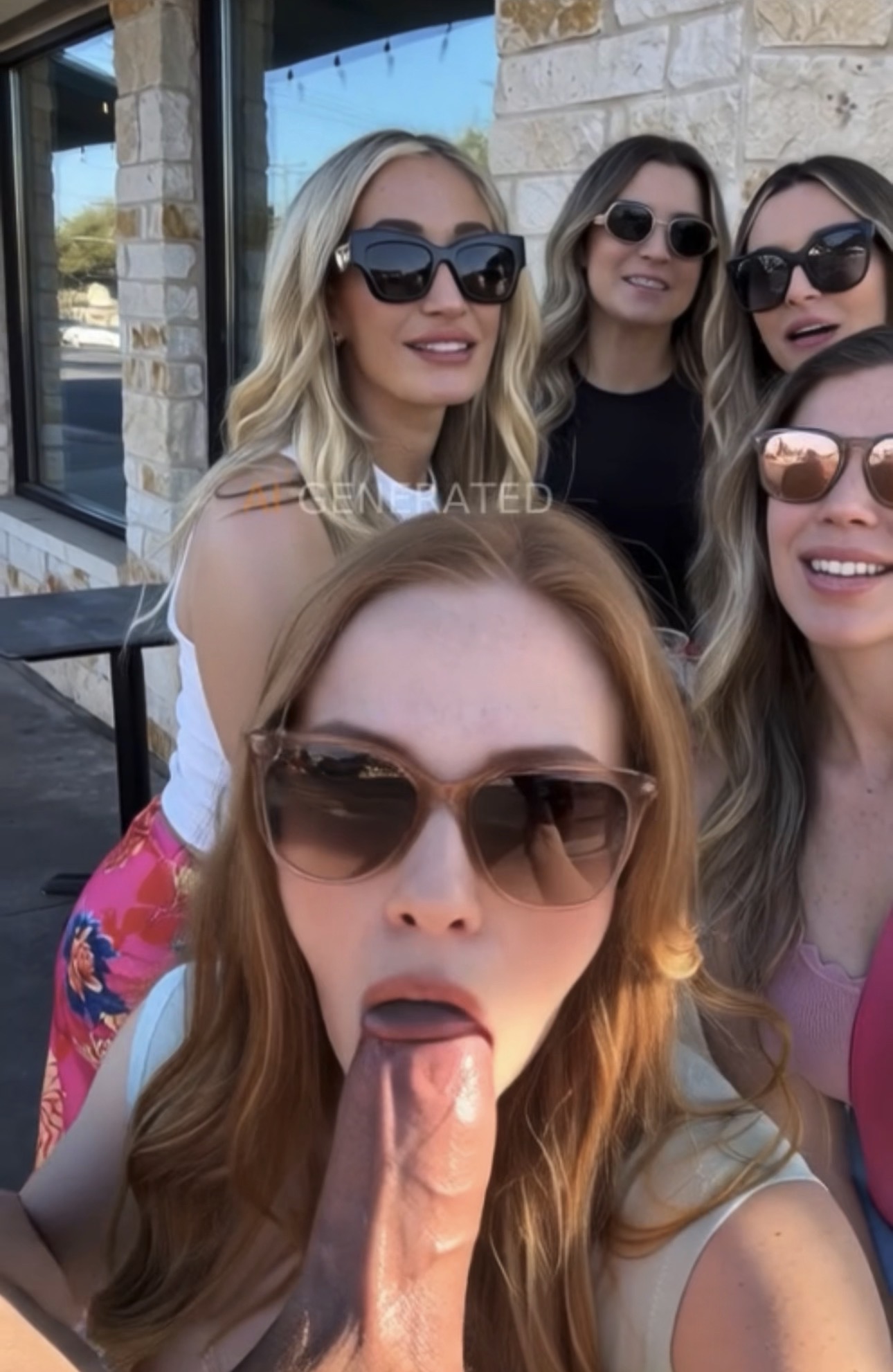 Hot AZ Slut Sucking AI Cock