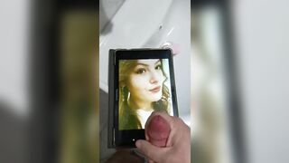 cumtribute to the pretty-faced slut