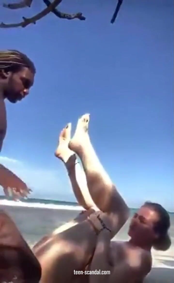 Divorced single woman enjoys her vacation on the beach