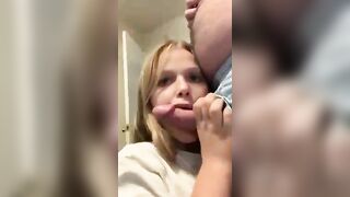 12 yo sucks daddy so good