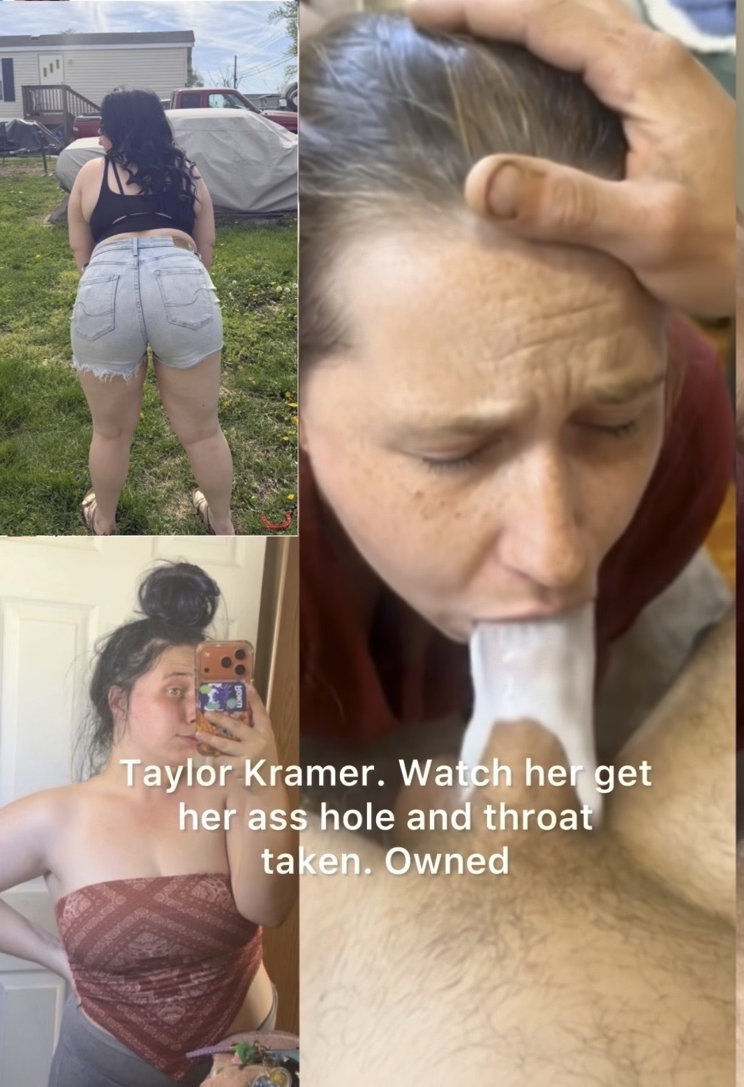 Asshole and throat taken
