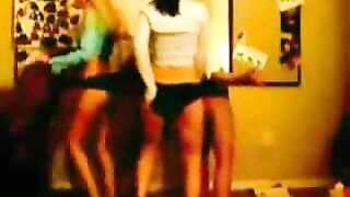 Girls dancing in their panties