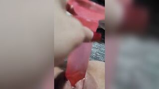 Slutty milf using dildo