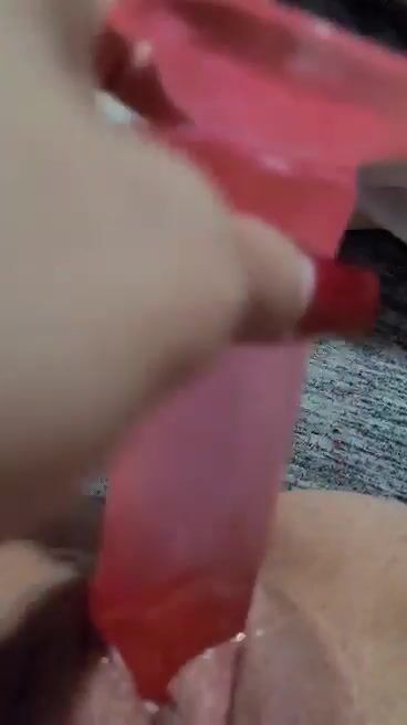 Slutty milf using dildo