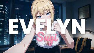 POV Hentai Tall Blonde Businesswoman Sucks You Off In Her Corner Office