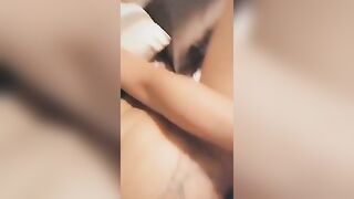 Geordie PT Slut fucking her pussy