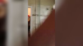 Brandy getting dressed