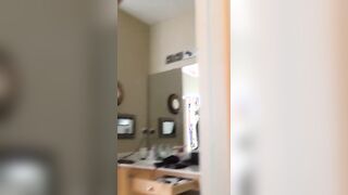 Brandy getting dressed