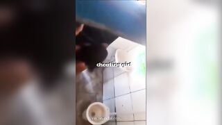 Cheating girlfriend caught in the act