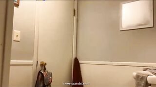 perfect tits in the bathroom