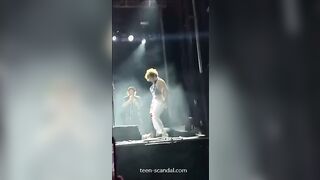 PEEING IN FRONT OF A FAN1