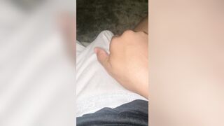 Latino edging girthy cock