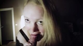 Deutsche bläst und bekommt Ladung ins Face !