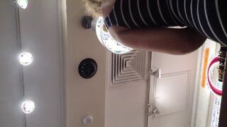 Upskirt blonde college hottie