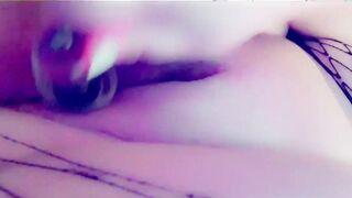Fat whore toys her fat pussy