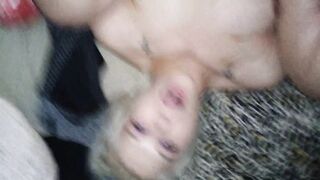 Blonde slut and her daddy