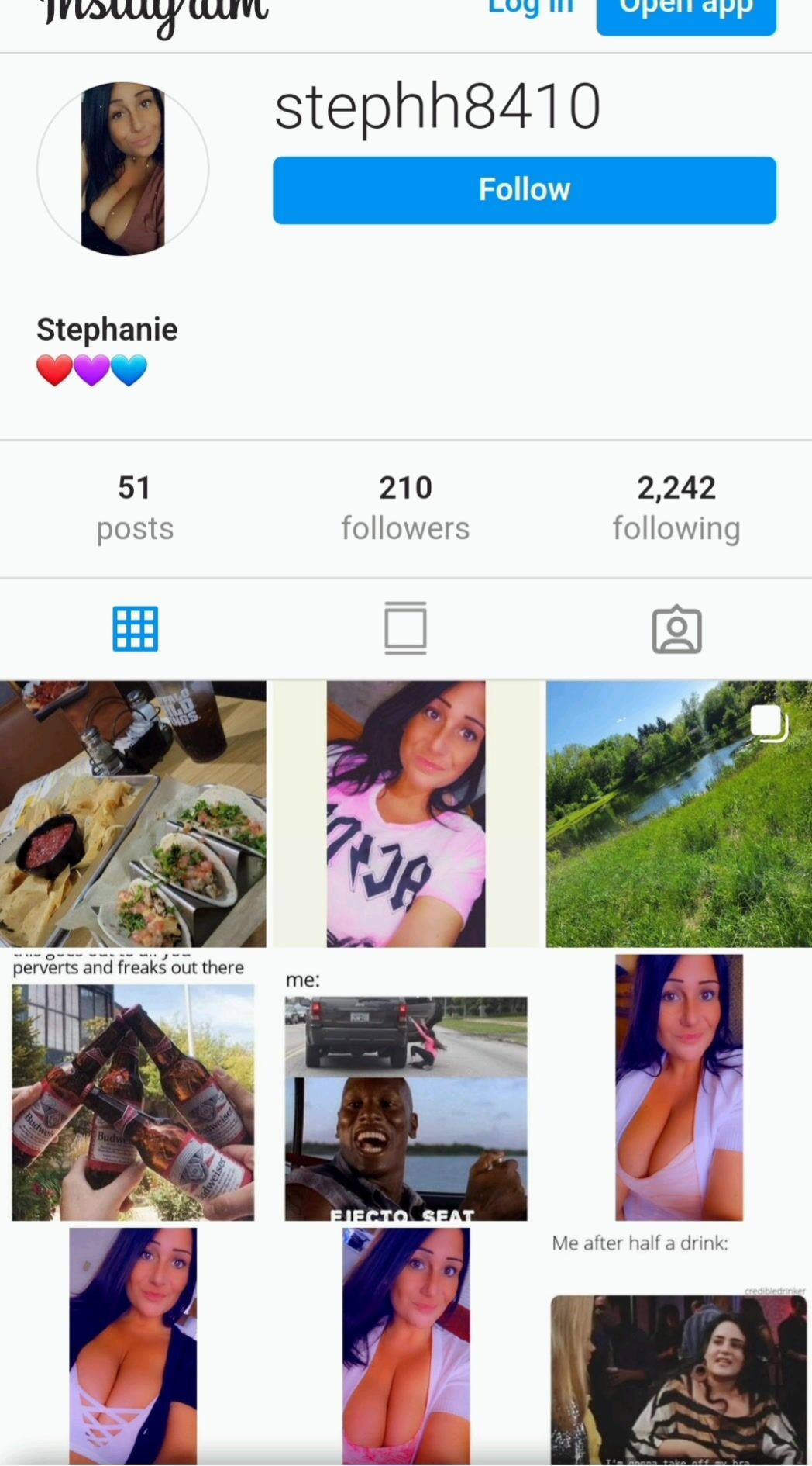 Stephanie finally made a Instagram