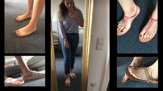 Francis Lotz aus Gummersbach zeigt ihre Füße