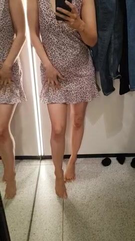 Dressing room striptease