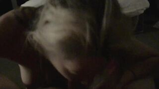 My wife blows her boss for a raise