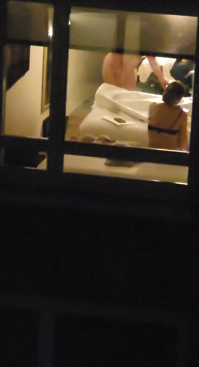 Family Hotel Window Spy