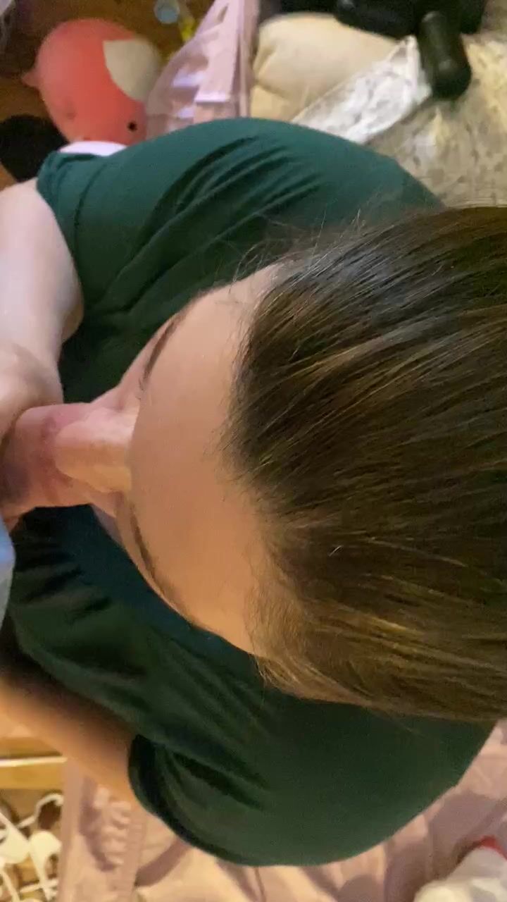 Bbw girlfriend blowing boyfriend