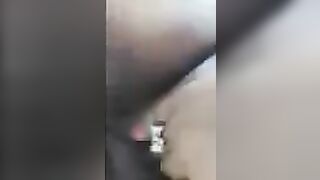 Exposed BBW Latina Fingers Her Pussy
