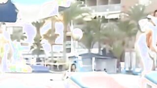 jerking off some dude on a public beach